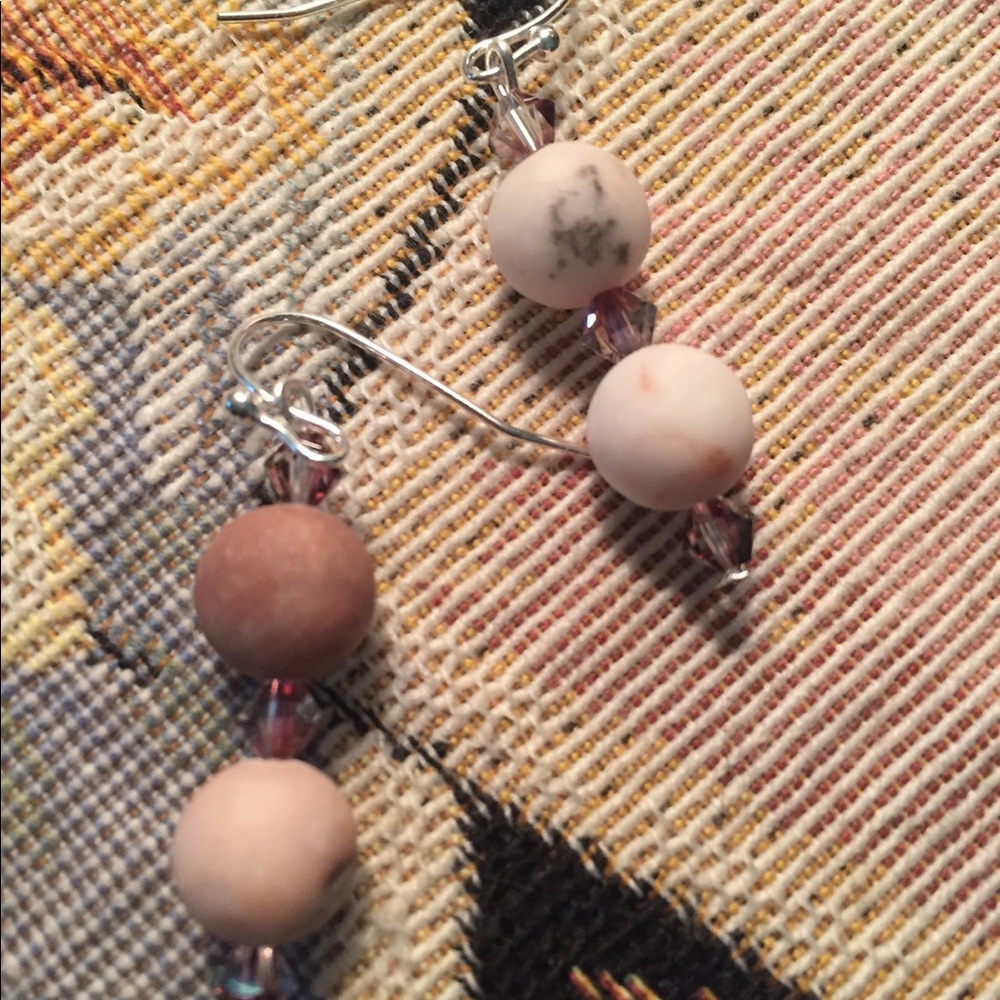 Semiprecious stone /crystal on ss wire. - Picture 3 of 4